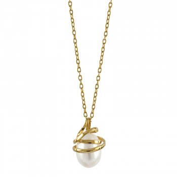 Gold necklace - Serpentine
