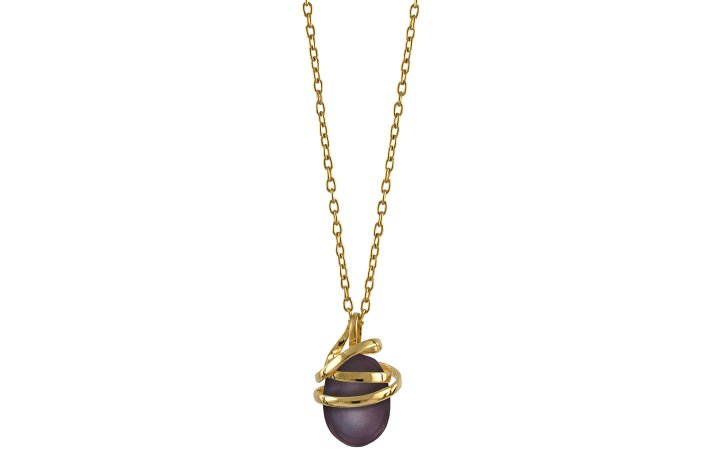 Gold necklace - Serpentine