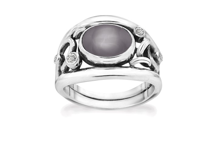 Slv ring - Glamorous Grey