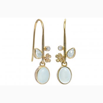 Gold plated ear ring - Forest Lake