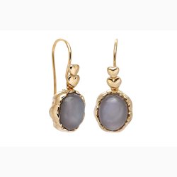 Gold plated ear ring - Affection