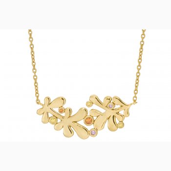 Gold plated necklace - Sunset