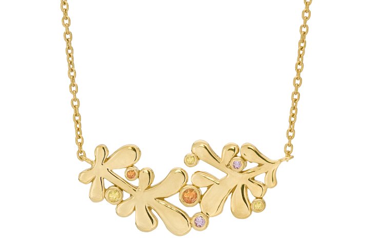 Gold plated necklace - Sunset