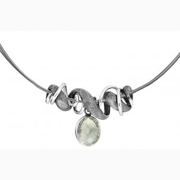 Silver necklace - Classy Curl