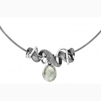 Silver necklace - Classy Curl