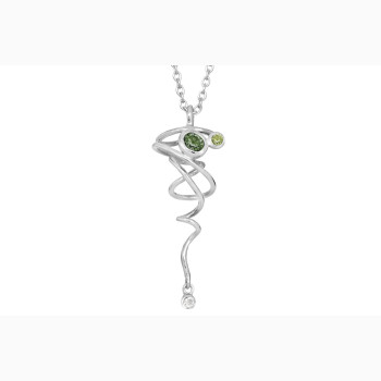 Silver necklace - Curlicue