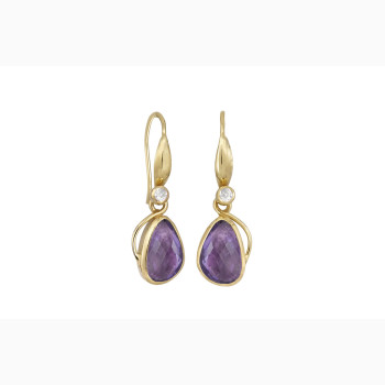 Ear ring with amethyst - Breezy