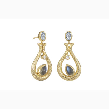 Gold plated ear ring - Unity