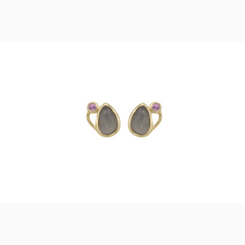 Gold plated ear pin - Breezy