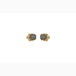 Gold plated ear pin - Crown Imperial