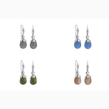 Silver ear ring - Crown Imperial