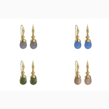 Gold plated ear ring - Crown Imperial