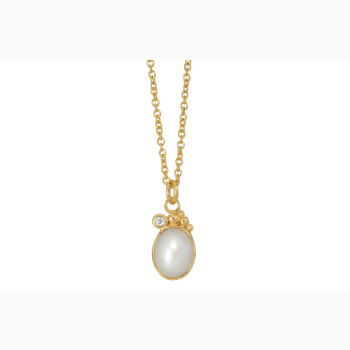 Gold plated necklace - Pleasant Pearl