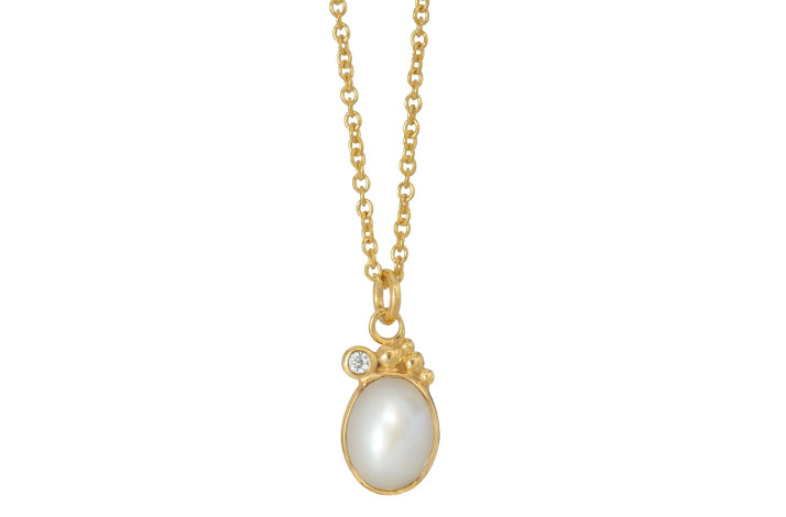 Gold plated necklace - Pleasant Pearl