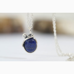 Silver necklace - Starry Night