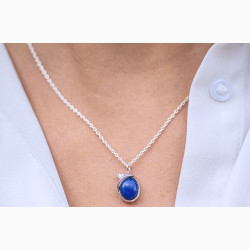 Silver necklace - Starry Night