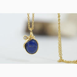 Gold plated necklace - Starry Night