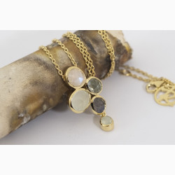 Gold plated necklace - Ocean Crush