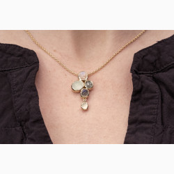 Gold plated necklace - Ocean Crush