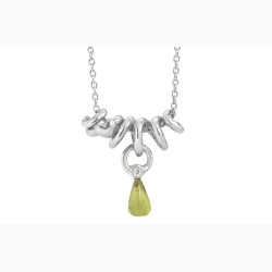 Silver necklace - Rainforest Dew