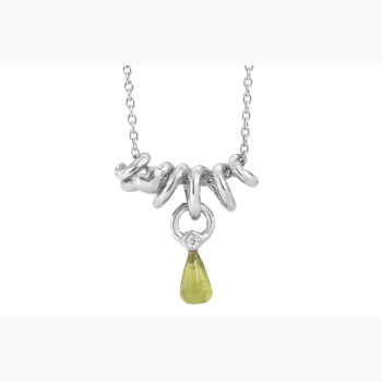 Silver necklace - Rainforest Dew