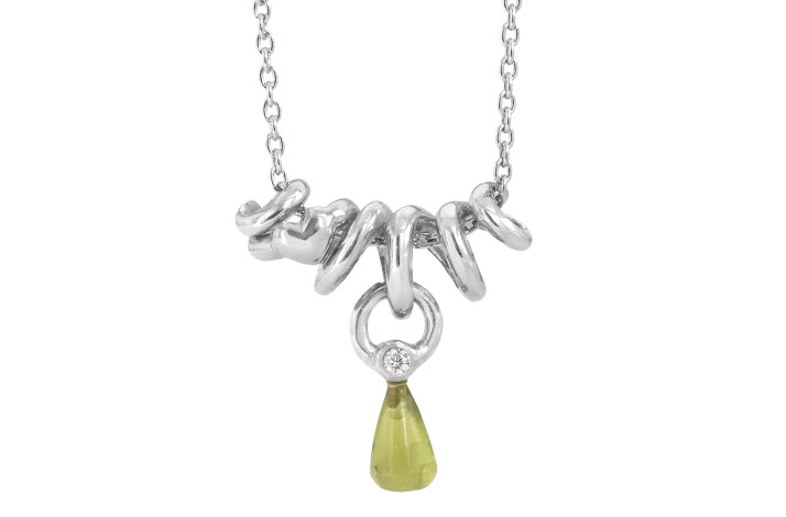Silver necklace - Rainforest Dew
