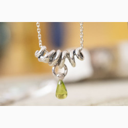 Silver necklace - Rainforest Dew