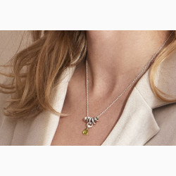 Silver necklace - Rainforest Dew