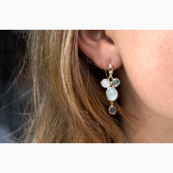 Gold plated ear ring - Ocean Crush