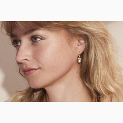 Gold plated ear ring