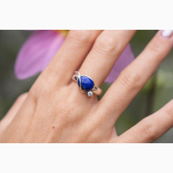 Silver ring - Starry Night