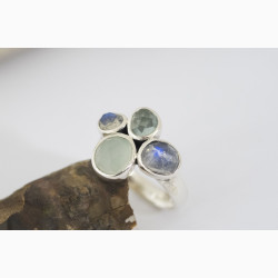 Silver ring - Ocean Crush