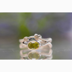 Silver ring - Rainforest Dew