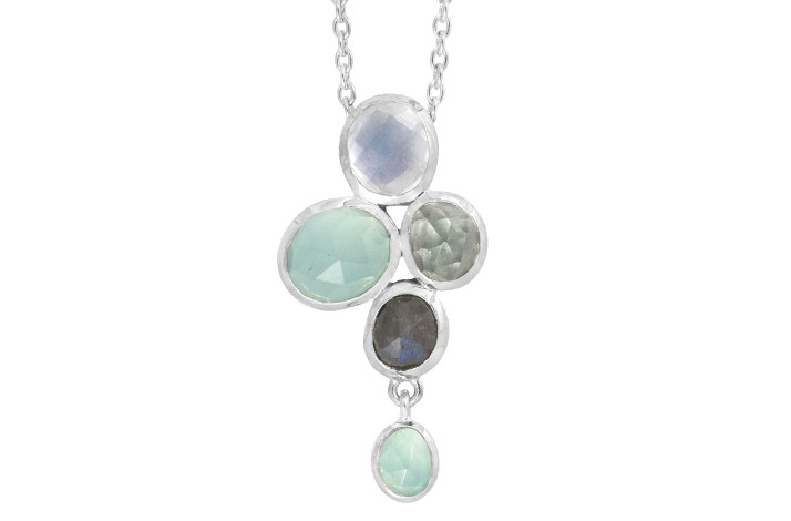 Silver necklace - Ocean Crush