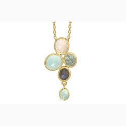 Gold plated necklace - Ocean Crush