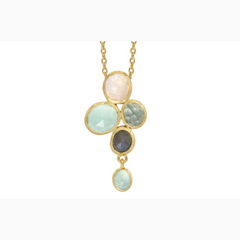 Gold plated necklace - Ocean Crush