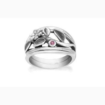 Silver ring - Leaf Vine