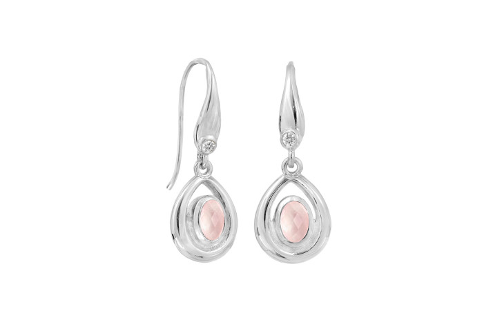 Silver ear ring - Blushing