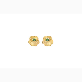 Gold plated ear pin - Pansy