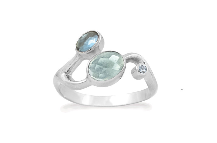 Slv ring - Blend of Blue