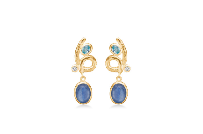 Forgyldte �reh�nger - Frosty Blue