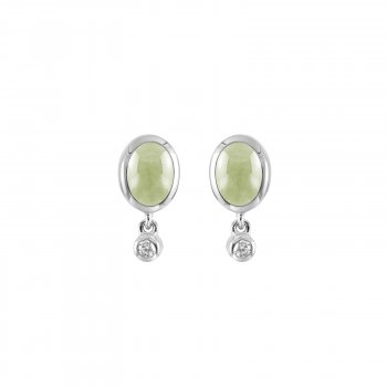 Ear pin with tourmaline