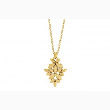 Forgyldt collier - Kaleidoscope