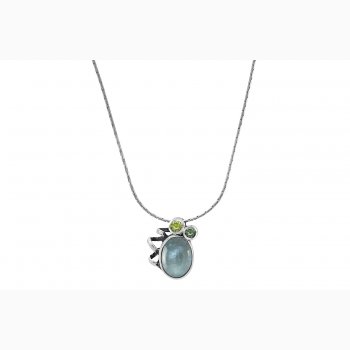 Slv collier - Powerful Wave