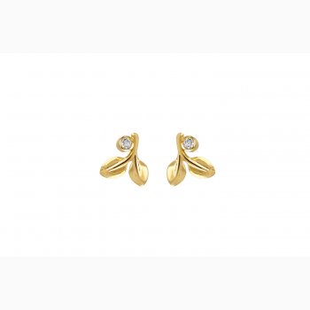 Gold plated ear ring - Ray of Light