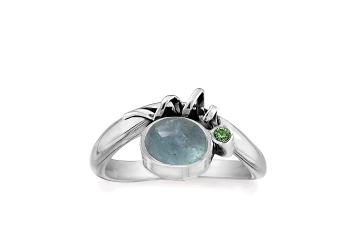 Slv ring - Powerful Wave