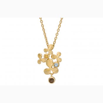 Gold plated necklace - Trio