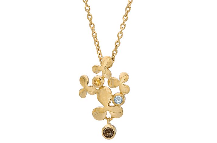 Gold plated necklace - Trio