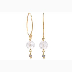 Gold plated ear rings - design 749