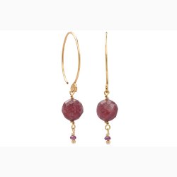 Gold plated ear rings - design 749